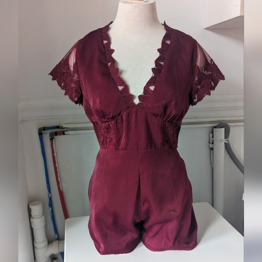 Red Party Romper